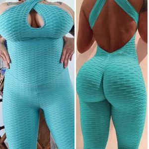 Yoga Gym Romper Fitness Jumpsuit Push up leggings
